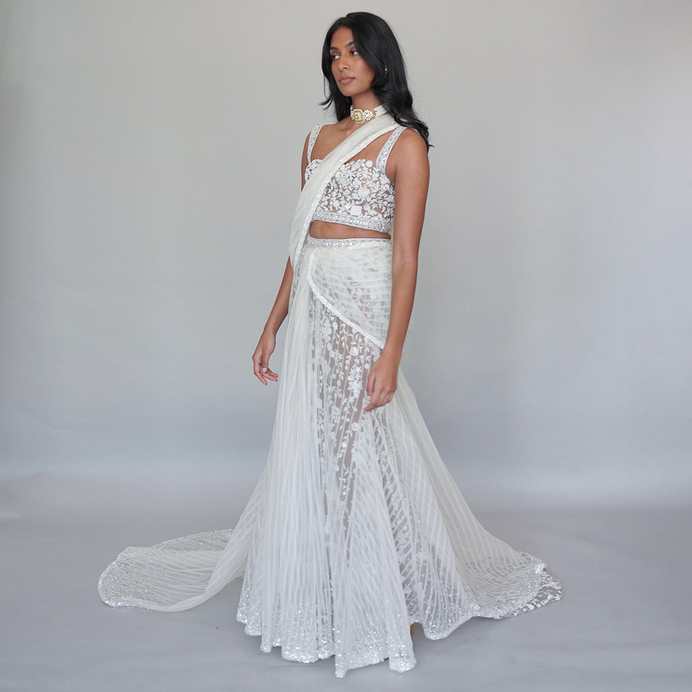 Suri saree with sweetheart blouse